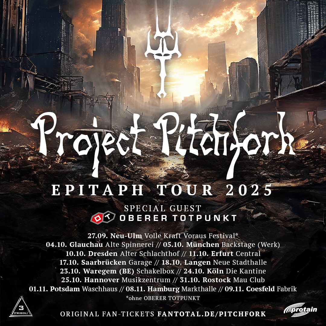 Project Pitchfork Epitaph Tour Poster 2025